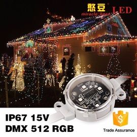 Lumière de bande de Noël LED de pixel de SMD5050 IP67 RVB LED 0.9Watt DC15V