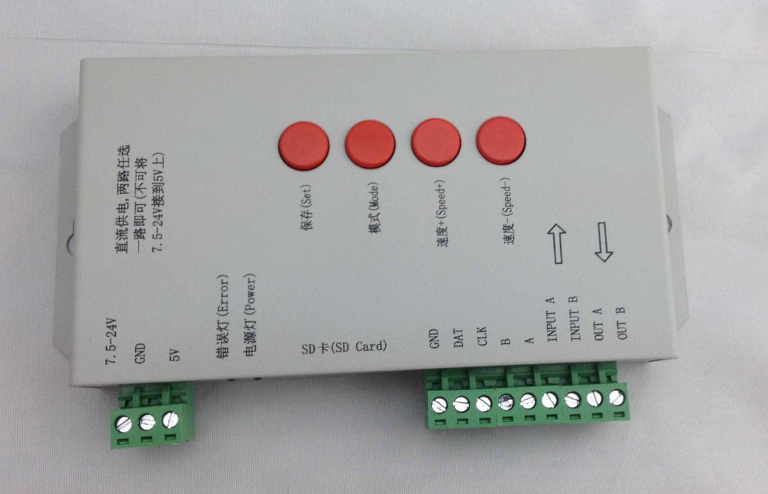 Double Line Chip SD Card Controller RGB LED Controllers With Special - Shaped Handle