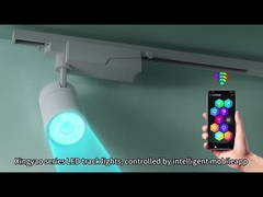 360 réglable lampes à LED mobiles de piste de style asiatique moderne corps en aluminium pour les magasins intérieurs Barres à repas