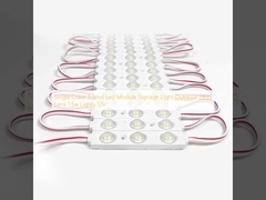 Module LED 3 SMD couleur unique pour enseigne lumineuse extérieure 2835 Lentille 1,5W Lumières 12V