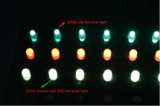 Lumière accessible carrée du pixel LED de la lumière 12mm 1903 DMX512 RVB de vacances de Noël de SMD 5050