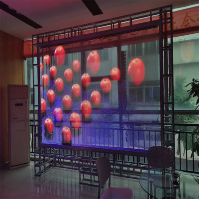 Hot selling ultra-thin color flexible LED transparent film screen for shopping mall glass or shop windows