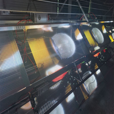 LED Transparent Film Screen for Retail Store Advertising P4 Flexible LED Display DC5V Super Slim