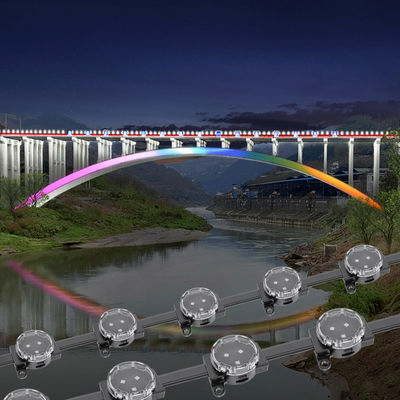 Customization 30mm 40mm DMX LED RGB Point Lights Aluminum Profile IP67 Waterproof for Permanent Lighting