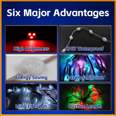 30MM IP67 DMX512 LED Point Light Smart Eave Light for Outdoor Decoration