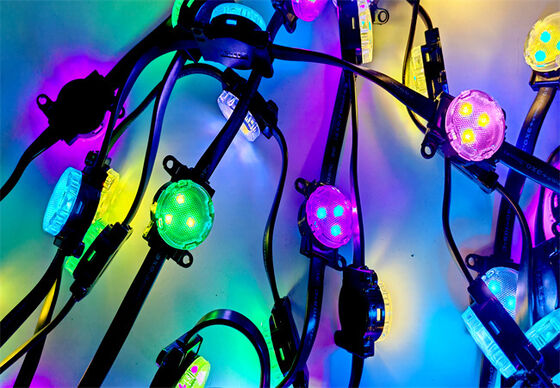 30mm Outdoor IP67 Waterproof DMX512 Control RGBW LED Point Light for Building Decoration