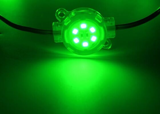 24V IP67 Waterproof RGBW LED Point Light 50mm Outdoor Facade Pixel Light for Building Decoration