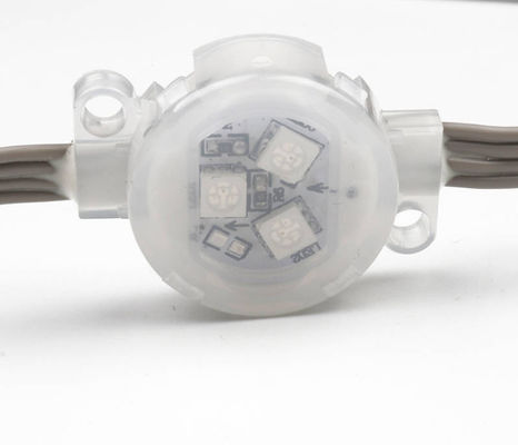 SMD5050 LED Point Light 30mm Diameter 3LEDs / Pcs Transparent Cover IP67 Waterproof