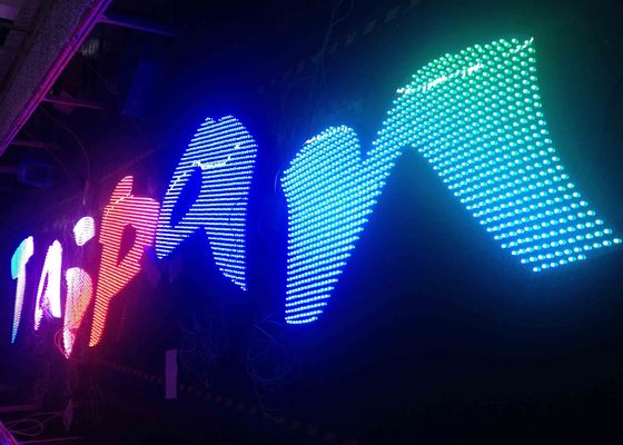 DC5V LED Pixel Light , Programmable 8mm Staw HatLED Channel Letter