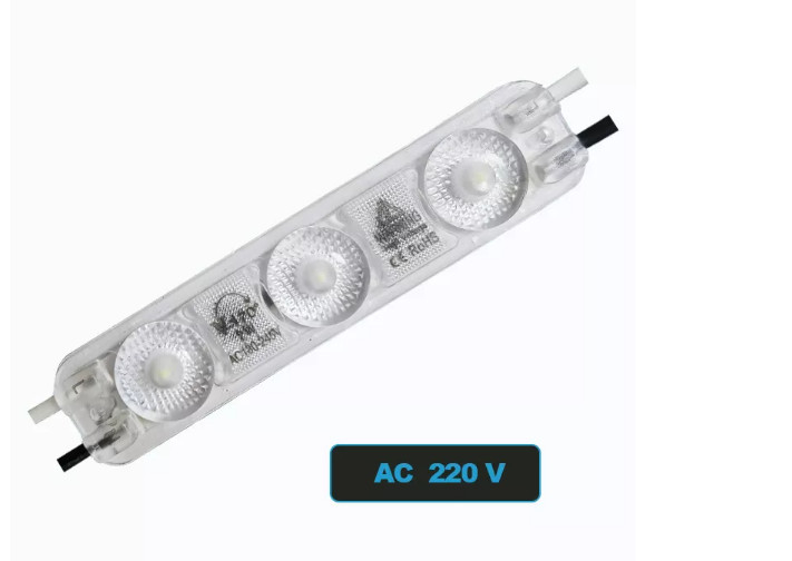 3 lumières de la lumière 2835 AC110V 220V 3M Tape Installation Advertising de module de LED 12V LED