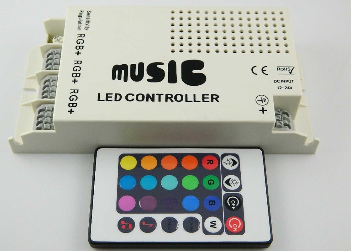Trois circuit DC5V - contrôleur d'éclairage de 24V RVB LED, contrôleurs de musique légère de LED