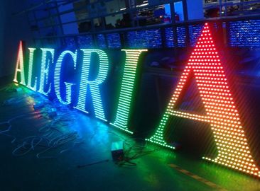 Metal les lettres de signe allumées par LED pour la décoration de publicité extérieure