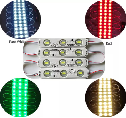 Les ficelles de module de C.C 12V 1.5W LED imperméabilisent 3 le module de LED IP65 SMD 5730 LED pour le caisson lumineux de Signage