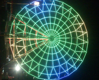 Le parc d'attractions superbe de couleur a mené la décoration de grande roue de pixel de RVB