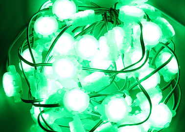 le pixel extérieur du vert DC24V 0.6W IP67 de 30mm a mené le contrôle XH6897 léger