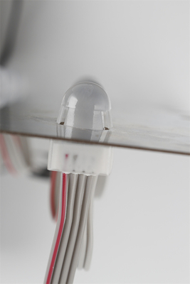 Contrôle RVB IP67 DC12V 0.3W de la lumière DMX512 de pixel du haricot LED de miracle imperméable