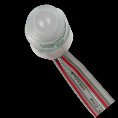 Lumière 12MM imperméable extérieur 0.3W DC5V TTL6898 RVB de pixel d'IP67 LED