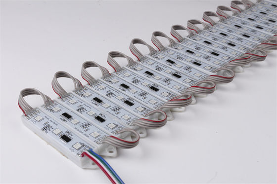 Full Color RGB 3535 SMD LED Injection Module 78*18MM IP67 DC12V 0.75W Waterproof