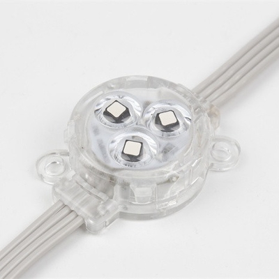 Point IP67 léger 0.75W imperméable DMX512 Smd3535 de DC5V 30mm RVB LED