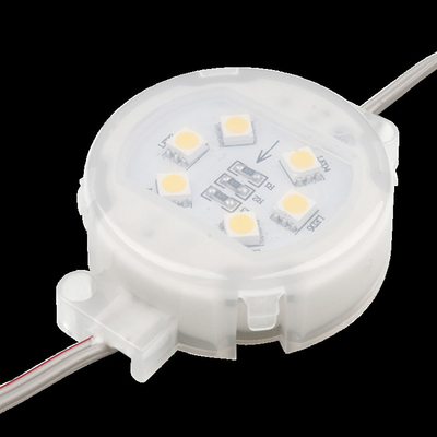 Lumière simple IP67 imperméable extérieur 1.2W Smd2835 DC24V 50mm du point LED de couleur