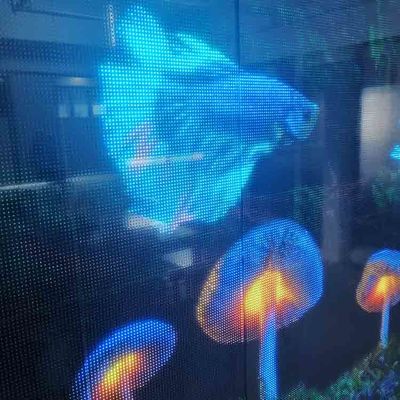 P6.25 Écran LED transparent à film souple adhésif supermince à LED