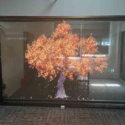 Écran d'affichage à LED adhésif ultra-mince flexible transparent