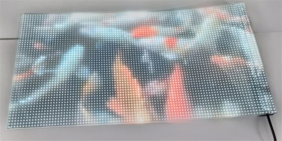 Écran de film transparent à couleur LED RVB Écran vidéo d'affichage intérieur / extérieur