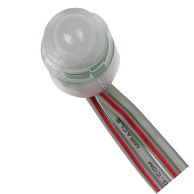 Lumières à pixel LED mono couleur 0,2 W DC12V IP67 9 mm à l'extérieur étanche à l'eau