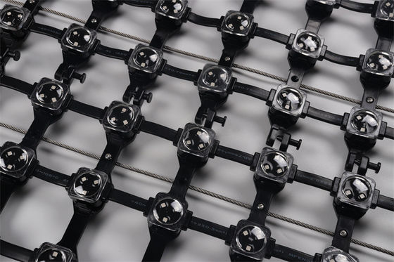 High Definition Outdoor LED Mesh Full Color P50 DC12V 25MM RGB LED Mesh Screen for outdoor decoration