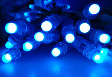 Le type 12MM de balle a mené le pixel, lumière polychrome de ficelle de F8 DC05V RVB LED Pxiel