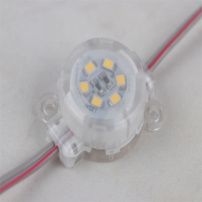 LED point lumineux Décoration de vacances permanente Maison lumineuse DC9V 0,75W 25mm Extérieur étanche à l'eau LED point lampe RGBW