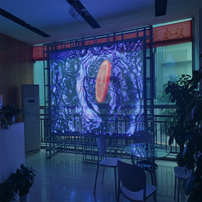P6 DC5V WE1314 RGB 16bit Écran de film transparent à LED pour affichage murale vidéo publicitaire