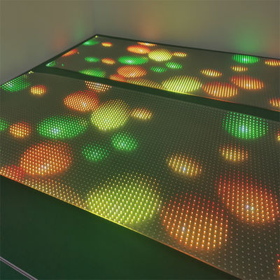 Écran à film transparent à couleur LED RGB P10 Écran d'affichage à LED dur / flexible intérieur