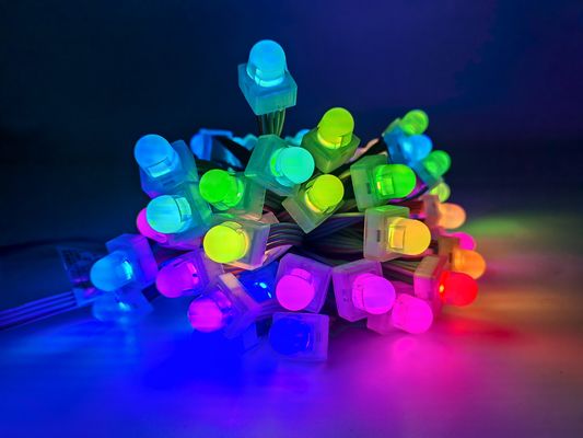 DC5V extérieur 12 mm DMX512 Square LED Pixel Light avec protection IP67 et angle de vision de 160 degrés