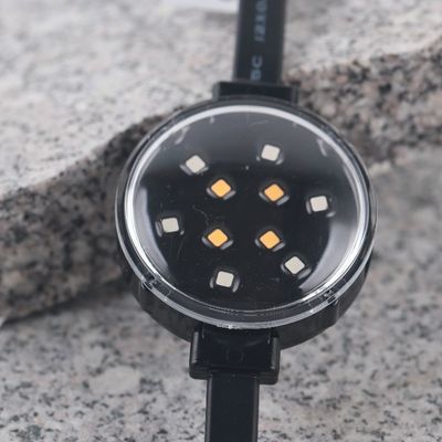 IP67 RGB imperméable à l'eau 50 mm SMD3535 DMX512 Smart Pixel LED Points Lights Corps PC.
