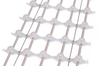 Écran LED à pixel RGB P31 à haute luminosité à maillage vidéo rideau à l'eau transparente à affichage souple / flexible