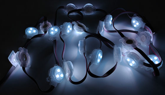 RGB LED Point Light  1W Epistar Chip 30mm RGB LED Point Light Waterproof Outdoor IP67 with PC Body