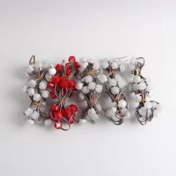Série de lumières de fée décoratives de Noël LED en gros connectées à une lampe à chaîne de rideau étanche à l'extérieur