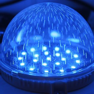 12* SMD3535 rouge vert bleu dmx512 source lumineuse ponctuelle de 80 mm lumière pixel décorative extérieure
