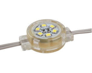Lumière de point de pixel LED RVB imperméable à l'eau IP65 0,5 W DC12V SMD2835 30 mm 30000H