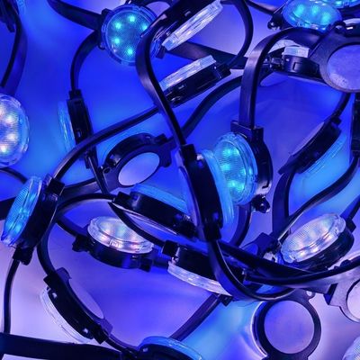 Éclairage de point LED extérieur imperméable à l'eau de 40 mm avec une tension de travail de 24 v et un angle de rayon de 120 °