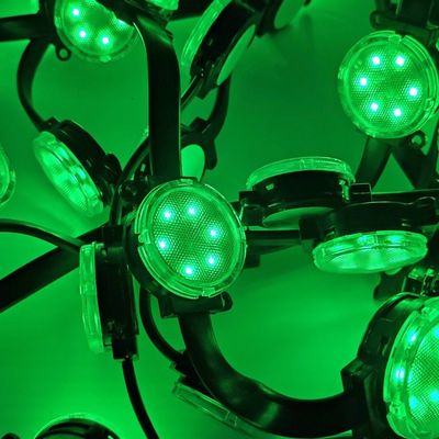 Contrôleur DMX512 Coloré 40mm Pixel LED Point Light pour le bâtiment de thème décoratif
