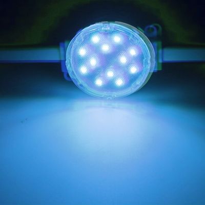 Éclairage LED à haute luminosité à plusieurs ampoules imperméable à l'eau pour façade DMX512 de grand diamètre
