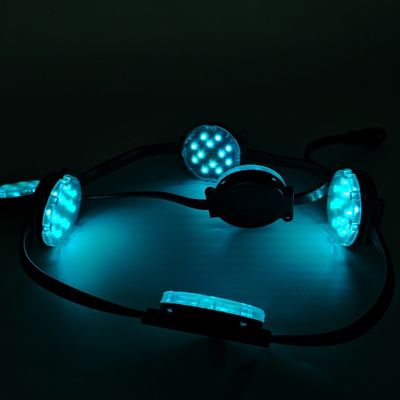Éclairage de point LED imperméable à l'eau à plusieurs ampoules de 50 mm pour façade DMX512 haute luminosité