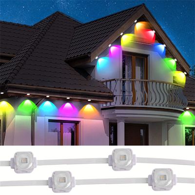 IP67 Waterproof DC12v 25MM 1.5 W RGB Outdoor Eave Light Magic Lighting Point Lights