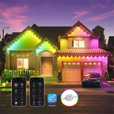 Décoration de Noël extérieure 160 Led RGBW SMD5050 Eave lumières avec télécommande