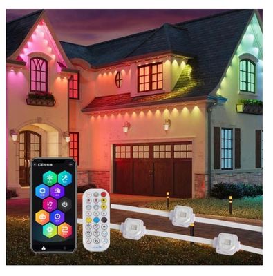 PC Shell Lumières extérieures IP67 Contrôle WIFI 20*12,5 mm DC12V/24V App RGB Lumières permanentes pour l'extérieur