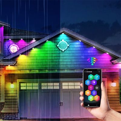 25 mm de diamètre LED lampes à gaine pour les décorations de Noël, IP67 RGB source lumineuse de point lampes à cordes