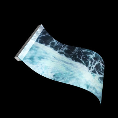 Écran de film transparent à LED DC5V Voltage P10 pour mur vidéo de centre commercial en verre intérieur