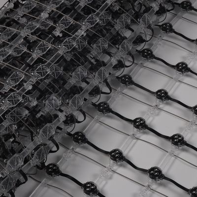 Écran d'affichage à LED transparente et souple, contrôlé par le système Novastar